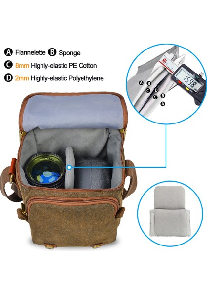 Kanvas Omuz Çantası 1 Lensli Nikon Canon Sony Dslr Aynasız Uyumlu (Yurt Dışından) fırsatları