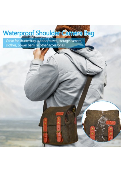 Kanvas Omuz Çantası 1 Lensli Nikon Canon Sony Dslr Aynasız Uyumlu (Yurt Dışından) indirimleri