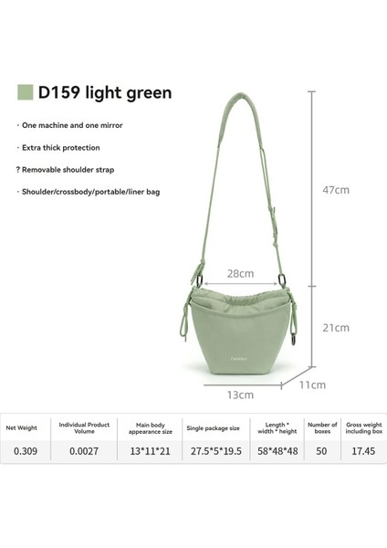 D159 Taşınabilir Slr Messenger Bulut Desenli Fotoğraf Çantası (Yurt Dışından) modelleri