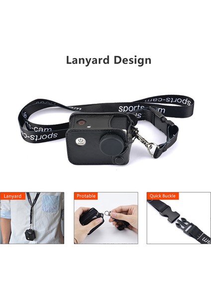 Sjcam SJ4000/SJ5000 Klipsli Kamera Kılıfı - Boyun Askılı Lens Kapağı (Yurt Dışından) indirimleri