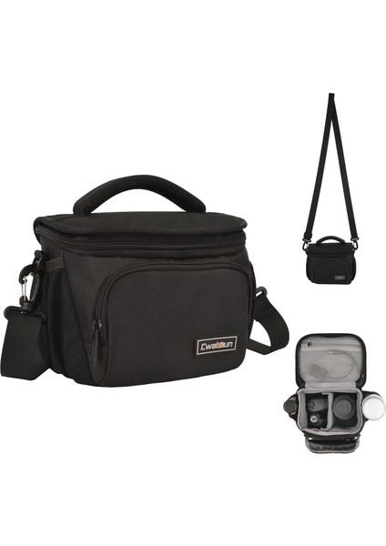 Su Geçirmez Darbe Korumalı Mirrorless Omuz Çantası - Çıkarılabilir Bölmeli (Yurt Dışından)
