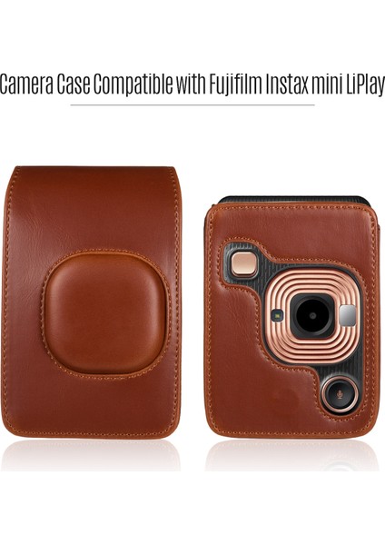 Pu Deri Kompakt Kamera Omuz Çantası Fujifilm Instax Mini Liplay Için (Yurt Dışından) indirimleri