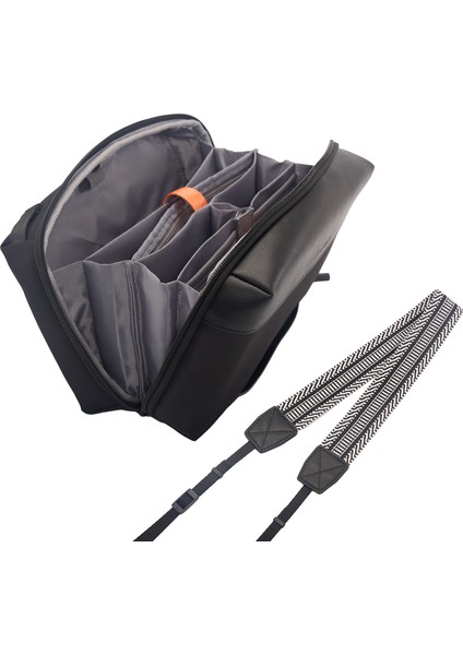 D123 Su Geçirmez Kamera Sling Çantası - Canon Sony Nikon Aynasız Kameralar ile Uyumlu (Yurt Dışından)