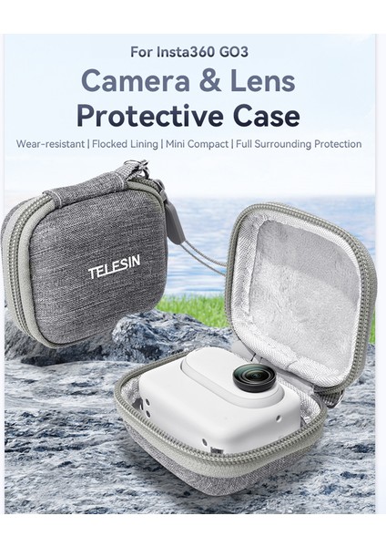 IS-HCC-001 Su Geçirmez Yarı Açık Kamera Kutusu INSTA360 Go3 Gopro Hero7-12 (Yurt Dışından) fiyatları