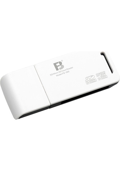 FB360 Usb2.0 Çift Yuvalı Tf Sd Kart Okuyucu 2'li 1 Arada (Yurt Dışından)