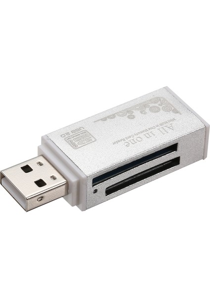 4'ü 1 Arada Usb2.0 Kart Okuyucu Sd Tf Ms M2 Uyumlu (Yurt Dışından)
