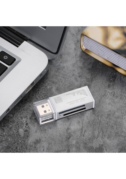 4'ü 1 Arada Usb2.0 Kart Okuyucu Sd Tf Ms M2 Uyumlu (Yurt Dışından)
