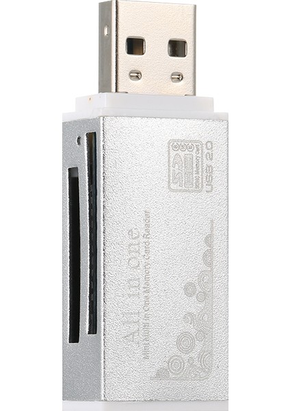4'ü 1 Arada Usb2.0 Kart Okuyucu Sd Tf Ms M2 Uyumlu (Yurt Dışından)