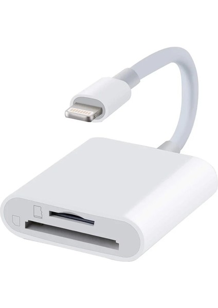 Çift Yuvalı Sd/tf 2'li Kart Okuyucu Beyaz (Yurt Dışından)