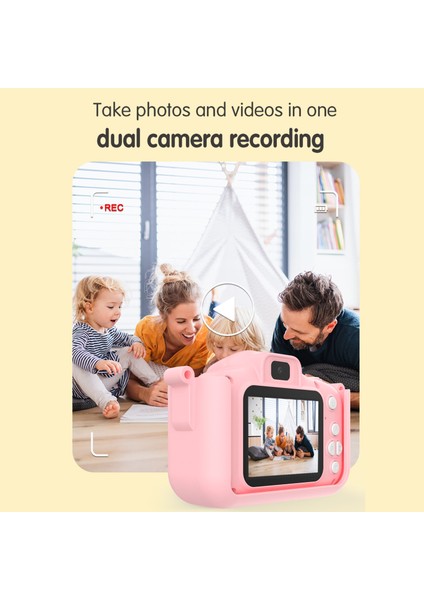 1080P Çocuk Dijital Fotoğraf Makinesi Çift Lens 2.0 IPS Ekran 48MP Dahili Pil 32GB Tf Kart (Yurt Dışından) fiyatları