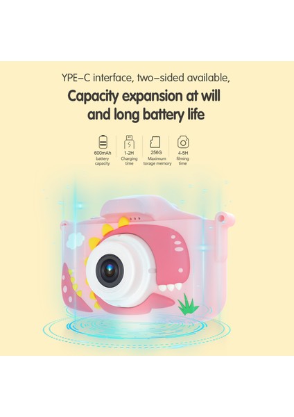 1080P Çocuk Dijital Fotoğraf Makinesi Çift Lens 2.0 IPS Ekran 48MP Dahili Pil 32GB Tf Kart (Yurt Dışından) fırsatları