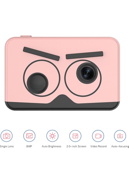 Çocuk Dijital Kamera 8mp 1080P 32GB Şarj Edilebilir IPS Ekran (Yurt Dışından) indirimleri