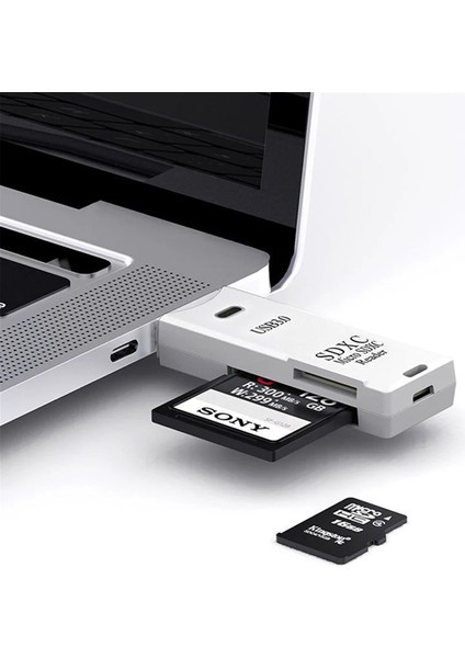 USB 3.0 Yüksek Hızlı Sd/tf Çift Yuvalı Okuyucu (Yurt Dışından)