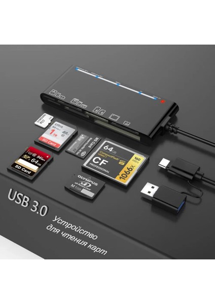 4 Portlu USB Hub Yüksek Hızlı Kompakt Taşınabilir (Yurt Dışından)