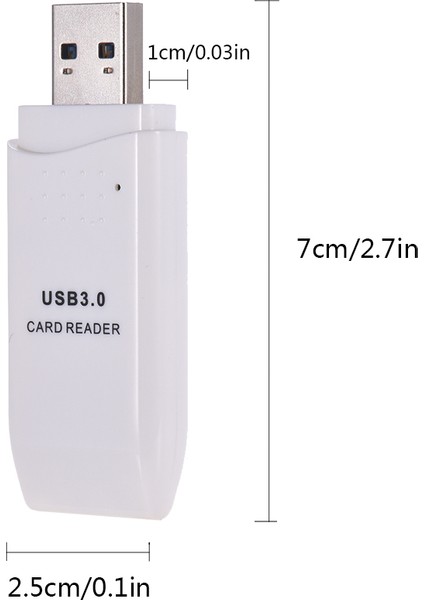 USB 3.0 Sdxc Tf Çift Yuvalı Beyaz Kart Okuyucu Pc Dizüstü Tablet (Yurt Dışından) modelleri
