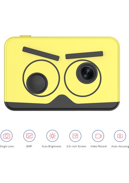 Çocuk Kamerası 8 Mp, 2 Inç Ips, Yerleşik Oyunlar, 32 Gb, 4000MAH Pil (Yurt Dışından) indirimleri