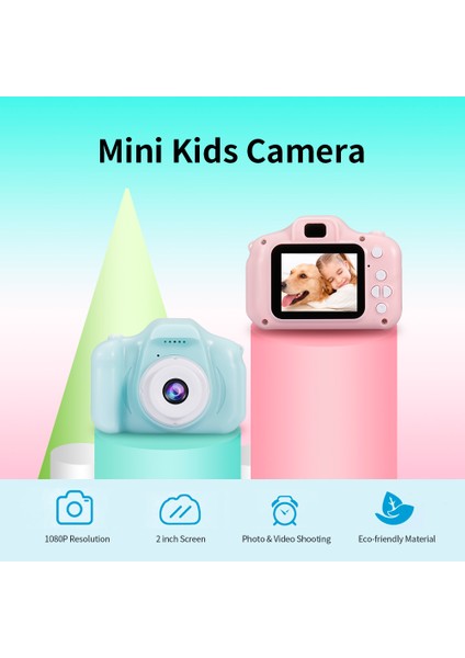 X2 Mini Çocuk Kamerası Hd Ekran, Şarj Edilebilir 32GB Pembe (Yurt Dışından) modelleri