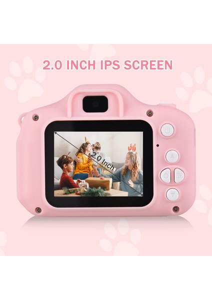 X8 Mini Çocuk Kamerası 1080P 20MP Çift Lens IPS Ekran Dahili 32GB (Yurt Dışından) fiyatları