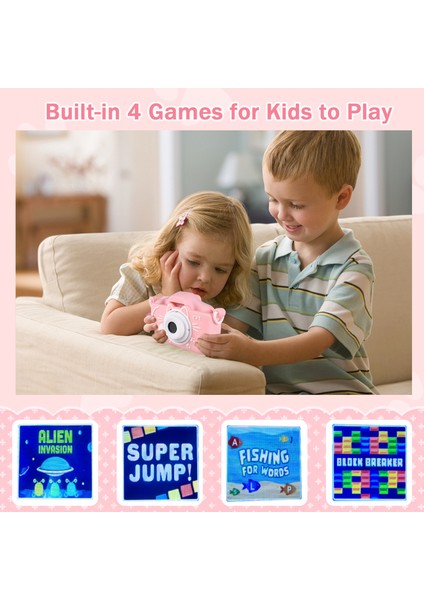 X8 Mini Çocuk Kamerası 1080P 20MP Çift Lens IPS Ekran Dahili 32GB (Yurt Dışından) fırsatları