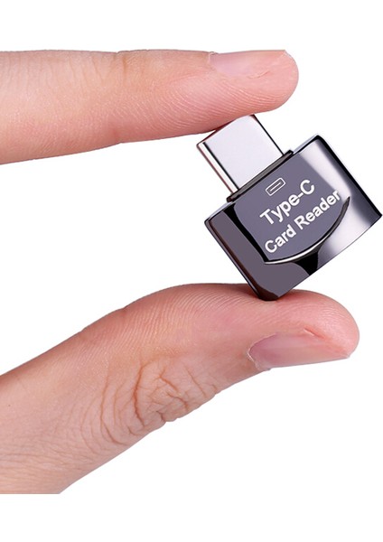 USB 3.1 Type C Kart Okuyucu Telefon Tablet Laptop Gri (Yurt Dışından)