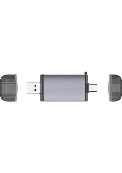 6'lı USB 3.0 Otg Kart Okuyucu Type-C/micro USB Tf/sd Adaptör (Yurt Dışından)