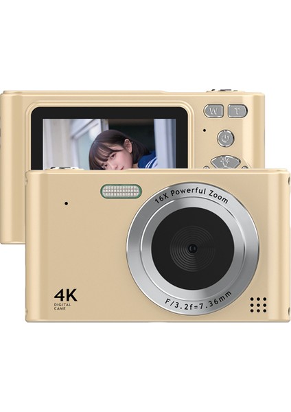 4K 48MP Dijital Kamera Titreşim Önleyici 2.4 Inç Ekran (Yurt Dışından)