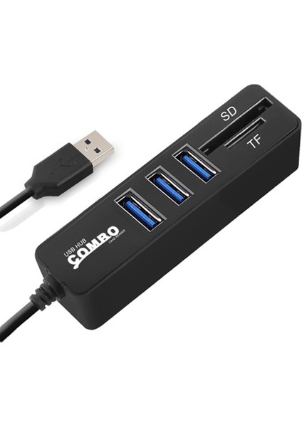 Jdl-Hsd5 USB Hub Sd/tf Kart Okuyucu 3/6 Portlu USB 2.0 Yüksek Hızlı Laptop (Yurt Dışından)