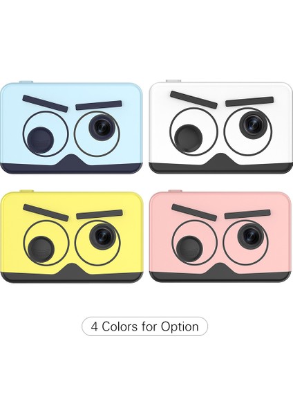 Mavi Hd Çift Lens Çocuk Dijital Kamera Oyuncak (Yurt Dışından)