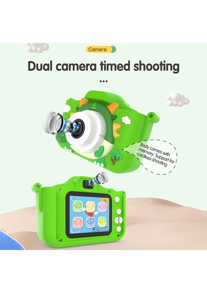 1080P Çocuk Dijital Kamera Çift Lens 2.0 IPS Ekran Dahili 32GB Tf Kart Hediye (Yurt Dışından) modelleri
