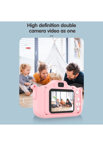 Çocuk Dijital Kamera Çift Lens 32GB Dahili Pil IPS Ekran (Yurt Dışından) fırsatları