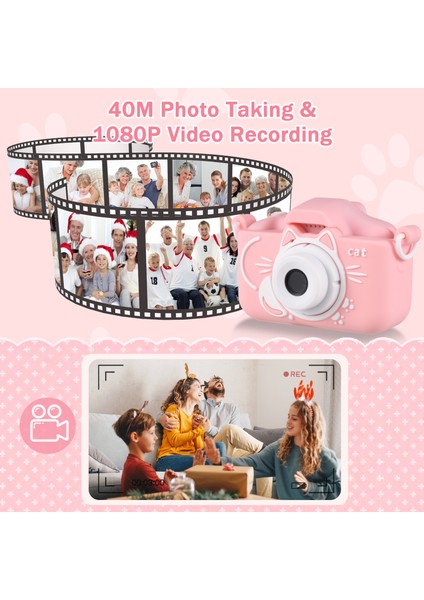 X8 Mini Çocuk Kamerası 1080P 20 Mp Çift Lens 2.0 IPS Dahili Pil 32GB (Yurt Dışından) indirimleri