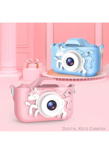 Çocuk Dijital Kamera Darbeye Dayanıklı Kılıf + 32GB Bellek Kartı (Yurt Dışından) fiyatları