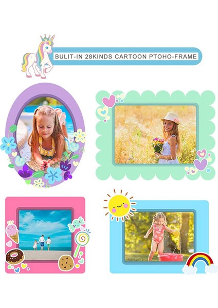 Çocuk Dijital Kamera Darbeye Dayanıklı Kılıf + 32GB Bellek Kartı (Yurt Dışından) indirimleri