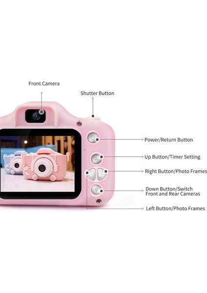 Çocuk 20MP 1080P Şarjlı Selfie Kamera, 32GB Kart ve Oyunlu Hediye (Yurt Dışından) modelleri