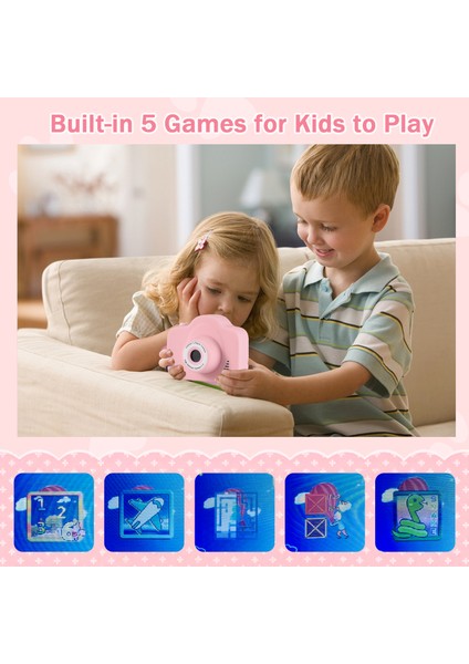 Çocuk Dijital Kamera 1080P Çift Lens 2.0 IPS Ekran Dahili Pil Hediye (Yurt Dışından) indirimleri