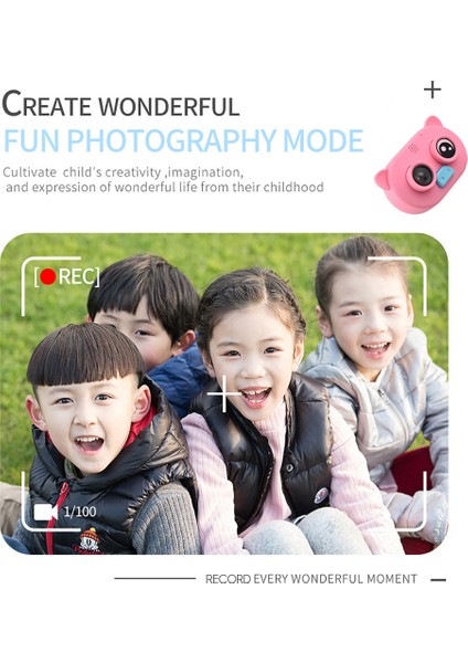 Çocuk Kamerası 1080P Yumuşak Silikon Kılıf 2 Inç Ekran (Yurt Dışından) fiyatları