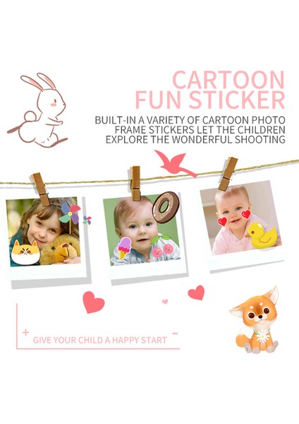 Çocuk Kamerası 1080P Yumuşak Silikon Kılıf 2 Inç Ekran (Yurt Dışından) indirimleri