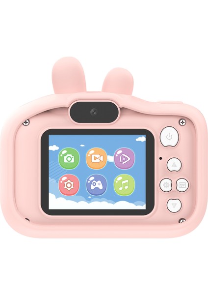 H9S Çocuk Hd Kamera, 32GB Kart Okuyucu ve Silikon Kılıf (Yurt Dışından)