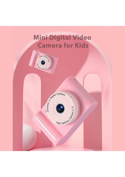 Çocuk Dijital Fotoğraf Makinesi 1080P Çift Lens 2.0 IPS Ekran Dahili Pil Yeni Yıl Hediyesi (Yurt Dışından) modelleri
