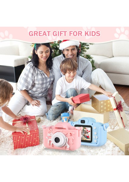 Çocuk Dijital Kamera 1080P Çift Lens IPS Ekran Dahili Pil Noel Hediyesi (Yurt Dışından) indirimleri