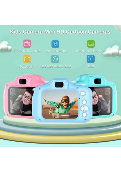 Yeşil Hd 32GB Sd Kartlı Çocuk Selfie Kamerası - 3-9 Yaş Kızlar Için Hediye (Yurt Dışından) fiyatları
