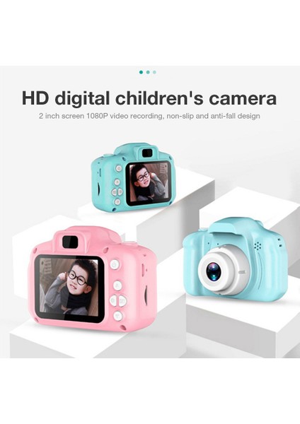 Yeşil Hd 32GB Sd Kartlı Çocuk Selfie Kamerası - 3-9 Yaş Kızlar Için Hediye (Yurt Dışından) fırsatları