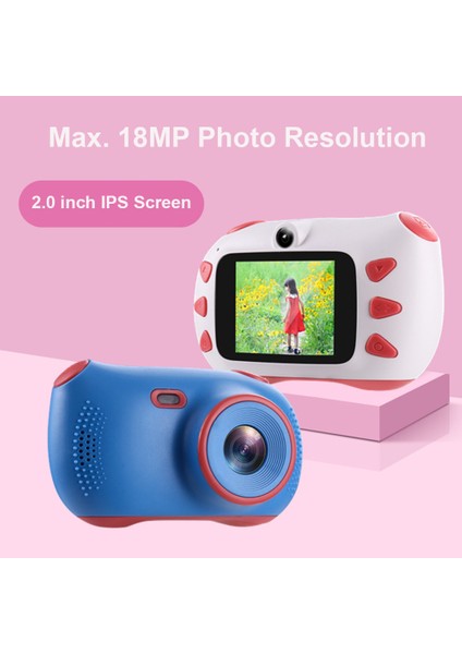Çocuk Kamerası 1080P 18MP Çift Lens Dahili Pil Hediyesi (Yurt Dışından) fiyatları