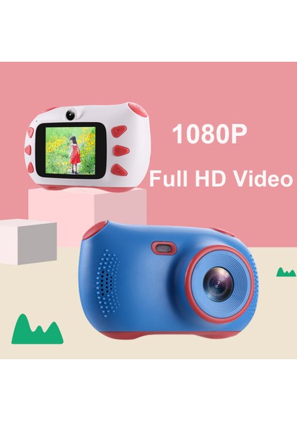 Çocuk Kamerası 1080P 18MP Çift Lens Dahili Pil Hediyesi (Yurt Dışından) modelleri