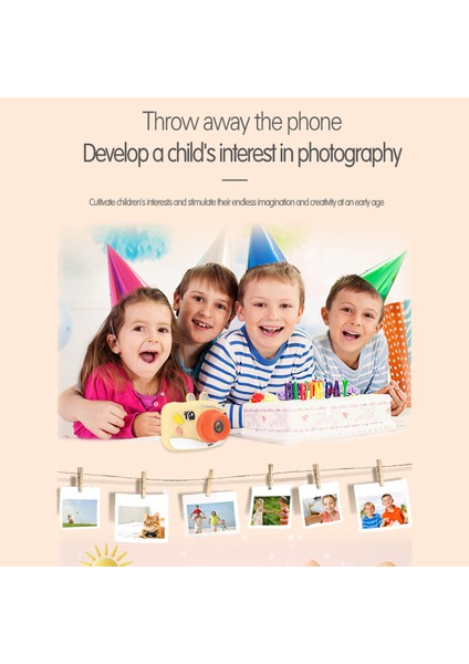 Çocuk Dijital Kamera 1080P Çift Lens 32GB Dahili Pil (Yurt Dışından) fiyatları