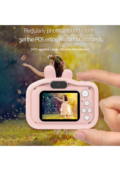 Çocuk Dijital Kamera 1080P Çift Lens 32GB Dahili Pil (Yurt Dışından) fırsatları