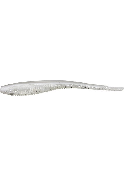 Worm Shad 7,5cm Silikon Yem Renk : White Ghost