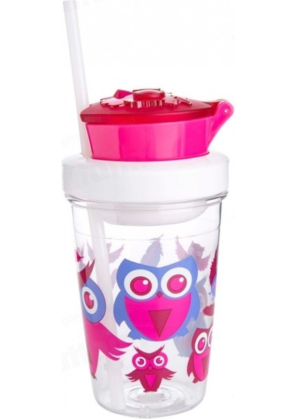 Snack Atıştırmalık Tritan Bardak 350ML - Pembe