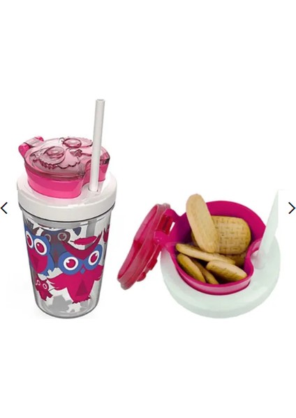 Snack Atıştırmalık Tritan Bardak 350ML - Pembe