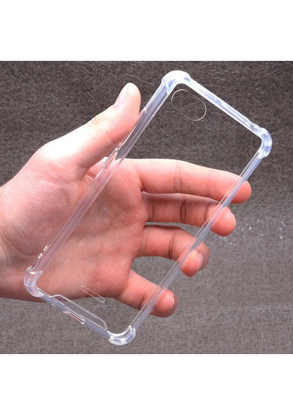 Redmi 6A Uyumlu Kılıf Airbag Darbe Korumalı Şeffaf Nitro Slivovo Anti Shock Silikon Kapak
